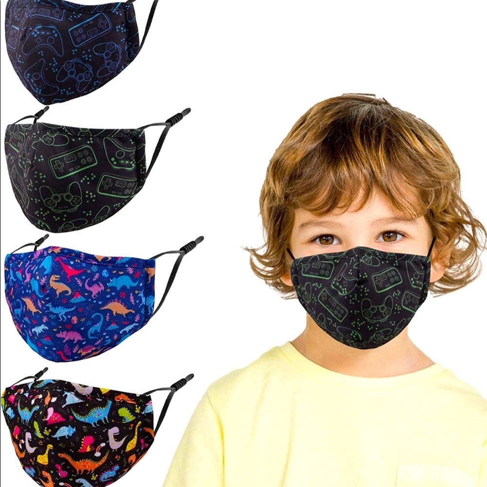 RESELLERS LOT Kids Masks 4pc individual wrapped Pack x5=20 total masks